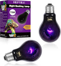 LUCKY HERP Reptile Night Heat Bulb 2 Pack 50W/75W UVA Heat Lamp E26
